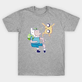 Finn and Jake in Abstract T-Shirt